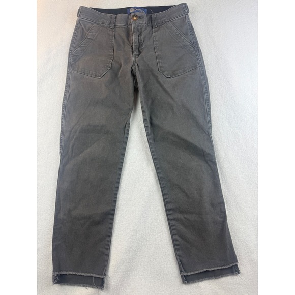 Democracy Ab Solution Gray Pants Size 2 Frayed Hem Utility Pockets - Picture 1 of 7